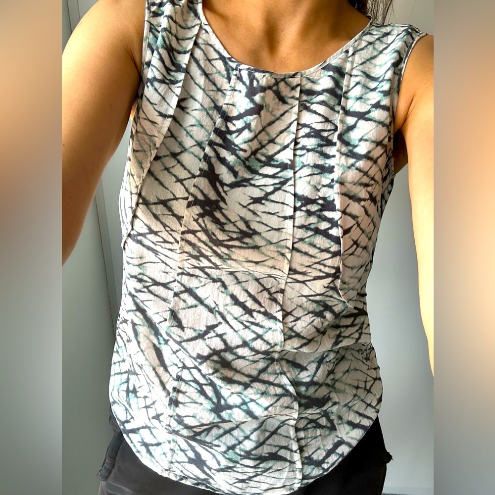 Jag sleeveless pure silk blouse size 10 - Picture 6 of 9